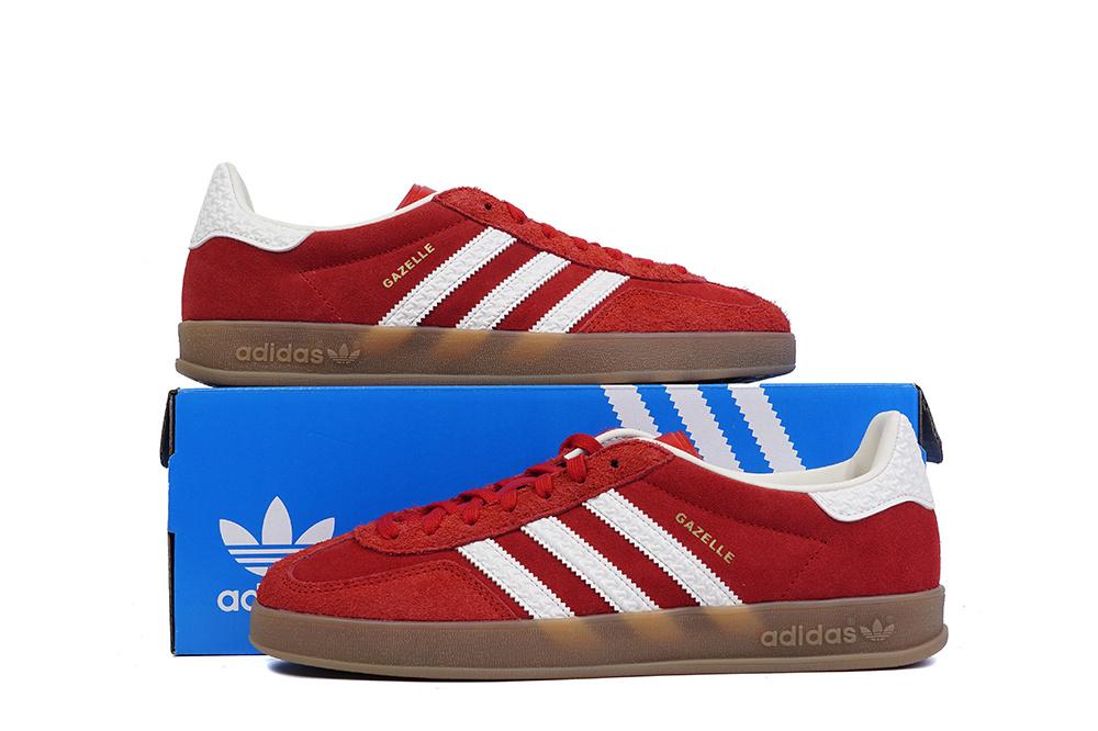 PK GOD Adidas Gazelle Indoor Red White RETAIL MATERIALS READY TO SHIP